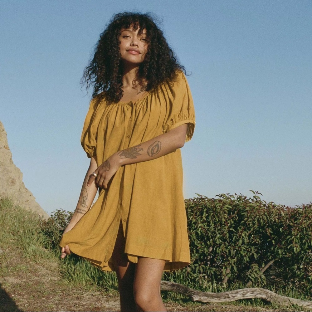 Josette Dress Golden Willow NWT small